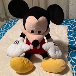 Lrg Mickey Mouse plush doll.